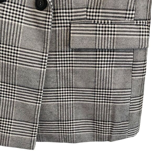 Cotton On Oversized Plaid Houndstooth Blazer Size 6 - Picture 6 of 8
